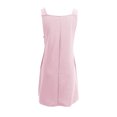thumbnail image 5 of FcBaudy Camisole Sans Manches Robe Col en V, Robes d'Été pour Femmes, Robes de Mode pour Femmes Robe Unie Sans Manches à Bretelles avec Poches, 5 of 5