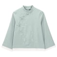 thumbnail image 6 of Vinsonshop Embroidered Tops for Women Elegant Embroidered Boho Tops Boho Tunic Dressy Casual Summer Boho Peasant Tops Summer Gauze Shirts Tunic Tops Summer Blouses for Women (M-4XL), 6 of 9