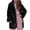 Black, variant on QIPOPIQ Clearance Jackets for Women Ladies Casual Fashion Solid Color Faux Plush Warm Jacket Coat