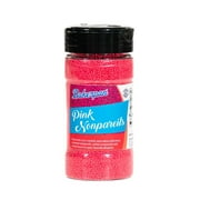 Bakerpan Pink Nonpareils Sprinkles - 7 Ounces Sprinkles for Cake Decorating - Edible Nonpareils for Cupcakes, Ice Cream, Cake Decorations