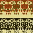 thumbnail image 1 of Ahgly Company Indoor Square Patterned Blood Red Brown Area Rugs, 6' Square, 1 of 6