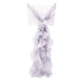 thumbnail image 1 of GUOOL Chiffon Hoods With Ruffles Decor Chair Cover for Events Gray, 1 of 9