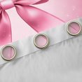 thumbnail image 4 of Castle Fairy Cartoon Ribbon Bow Black Out Curtains for Kids Children Teens,Bling Pink Glitter Curtains Pack of 2 (42x63 Each),Geometric Plaid Bedroom Curtains,Ultra Soft Home Decor, 4 of 6