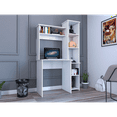 thumbnail image 3 of TUHOME Writintg Desk with Two Superior Shelves, White, 3 of 11