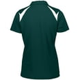 thumbnail image 2 of Holloway Sportswear S Womens Laser Polo Dark Green/White 222346, 2 of 3