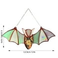 thumbnail image 3 of HmNPlay Halloween Bat Decorations Acrylic Suncatcher - Colorful Window Hanging Wall Art for Home, Festival Party Supplies, 1pc Spooky Bat Ornament, 3 of 8