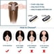 thumbnail image 4 of Loveternal Postizo 100% Cabello Humano Real con Flequillo 16 Pulgadas (Castaño Medio y Rubio Oscuro), 4 of 6