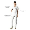 thumbnail image 5 of Members Only Cordoba 5-Pocket Scrub Top for Women - White - Large, 5 of 7