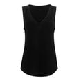 thumbnail image 5 of Yuannlog Women Tanks Summer Tank Loose Fit Vests Tunic Sleeveless V Neck Tops Loose Casual Workout Sports Tee Shirts, 5 of 9
