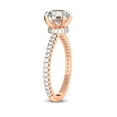 thumbnail image 4 of 3 Carat IGI Certified Princess Shape Lab Grown Diamond Engagement Ring | 14K Rose Gold | Myra Secret Halo Lab Diamond Ring | FG-VS1-VS2 Quality Friendly Diamonds, 4 of 5