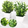 thumbnail image 3 of Mini plantas artificiales en maceta, plantas de hojas de eucalipto de plástico falso para el hogar, oficina, escritorio, habitación, decoración verde, paquete de 2 Namotu CZJJ-HQ89, 3 of 6