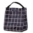thumbnail image 1 of Coofit Lunch Tote Splash-proof Insulated Large Capacity Plaid Lunch Handbag Lunch Bag, 1 of 10