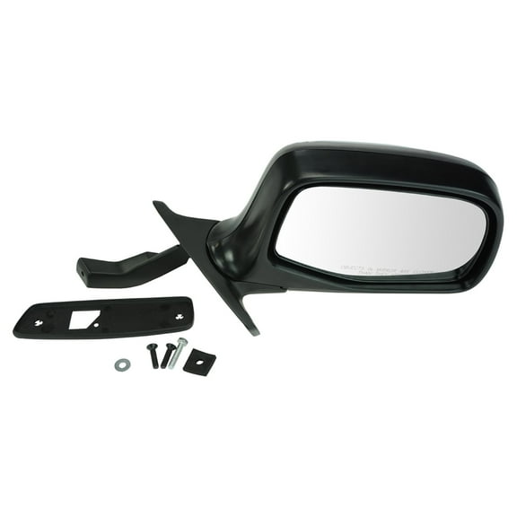 TRQ Chrome Manual Side View Door Mirror Passenger Right RH for Ford Truck Bronco MRA05138 Fits select: 1992-1997 FORD F150, 1992-1997 FORD F250