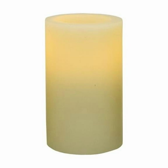 5 in. Flameless Pillar Candle, Ivory