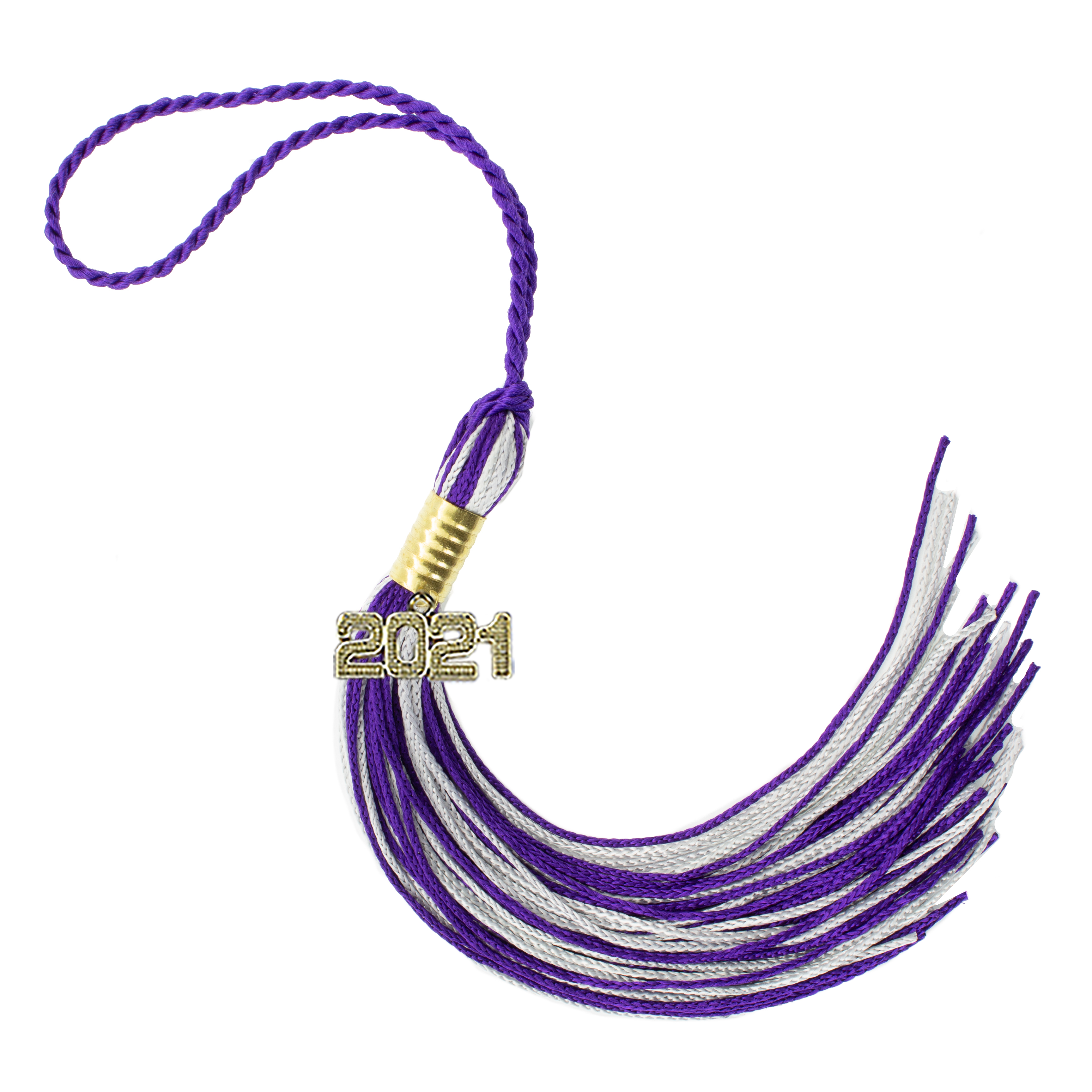 Graduation Tassel 2021 PURPLE/GRAY Tassel Depot Brand
