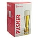 thumbnail image 5 of Set de 4 vasos Cerveceros Elaborados de Cristal, Colección Pilsner, Acabado Transparente, Diseño Minimalista Decorativo, Base Delgada con Caja de Regalo, 5 of 5