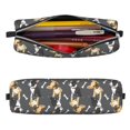 thumbnail image 2 of Honeii Bulldog Print Pattern Pencil Case, Pencil Pouch, Pencil Case Small, Pencil Pouch Aesthetic, PVC Pencil Pouch, Pencil Bag, Makeup Pouch, 2 of 7