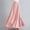 Pink, variant on Patlollav Dresses for Women 2024,Women Casual Summer Large Solid Elastic Waist Flax A-Line Ankle Skirt,Sizes Free Size