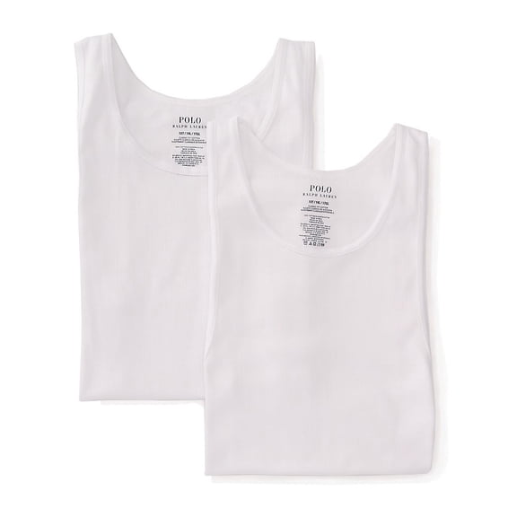 Polo Ralph Lauren LTTK Tall Man 100% Cotton Tanks - 2 Pack