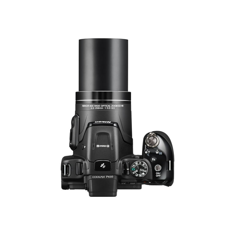 Nikon Coolpix P610 16 Megapixel Bridge Camera, Black