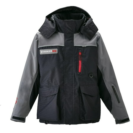 Striker Ice Men s Trekker Ice Fishing Flotation Jacket Gray/Black 5X-Large