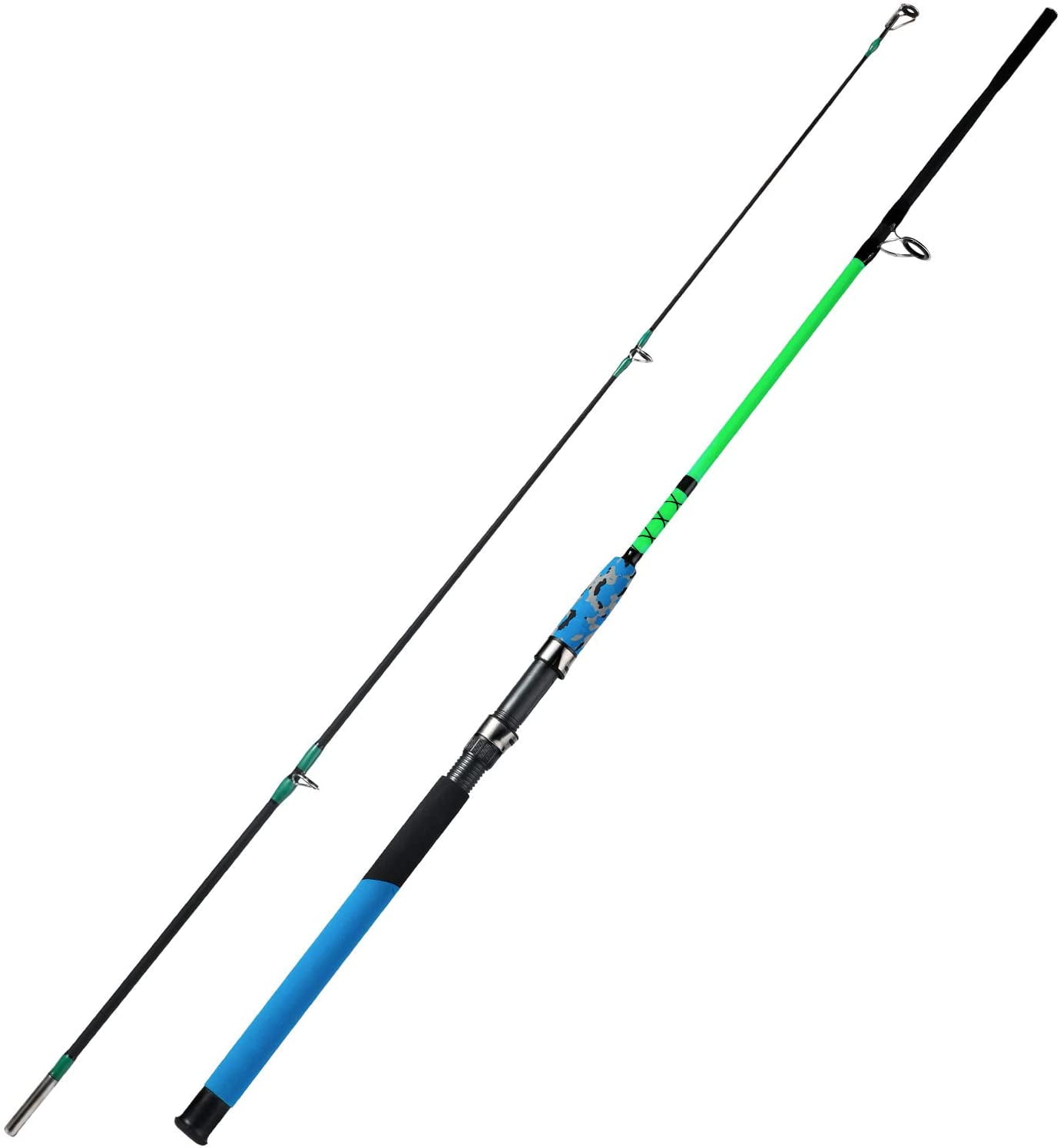 Sougayilang 2 Pieces Fishing Rod Saltwater Offshore Portable Surf