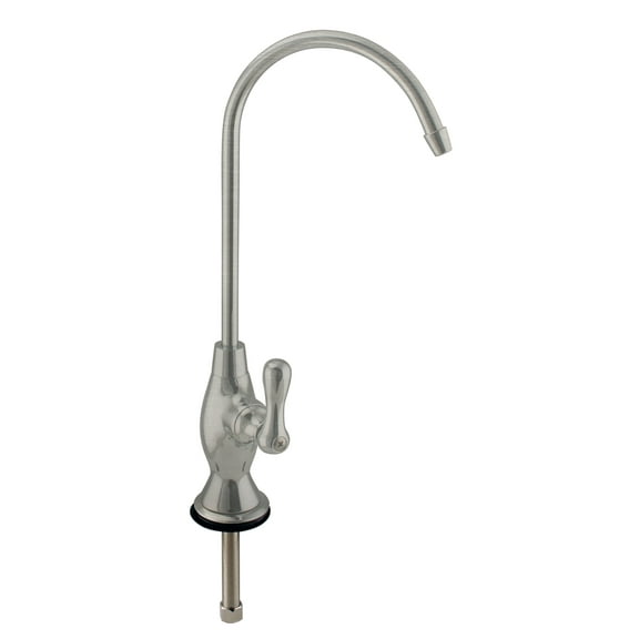 Westbrass 10" Classic 1-Lever Handle Cold Water Dispenser Faucet, Satin Nickel