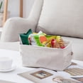thumbnail image 3 of Medium Portable Cotton Linen Desktop Organizer Basket for Sundries and Clothes, 3 of 8