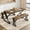 Brown, variant on Popular Items Kitchen Table with Benches - Dining Table Set for 4 Sturdy Metal Kitchen Table Set with X Metal Frame Saving Space Dining Room Table Set,Perfect for Kitchen, or Studio,White