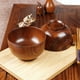 thumbnail image 2 of Azufaifa Tazón de Madera de Estilo Japonés Tazón de Arroz de Madera Tazón de Fideos Tazón de Madera Maciza, Diámetro 4,5 Pulgadas Por 2-5/8 Pulgadas, Decoración (Medio) 8 Paquetes, 2 of 8