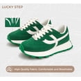 thumbnail image 3 of LUCKY STEP Womens Retro Platform Sneakers Classic Comfortable Casual Shoes,Green, 3 of 11
