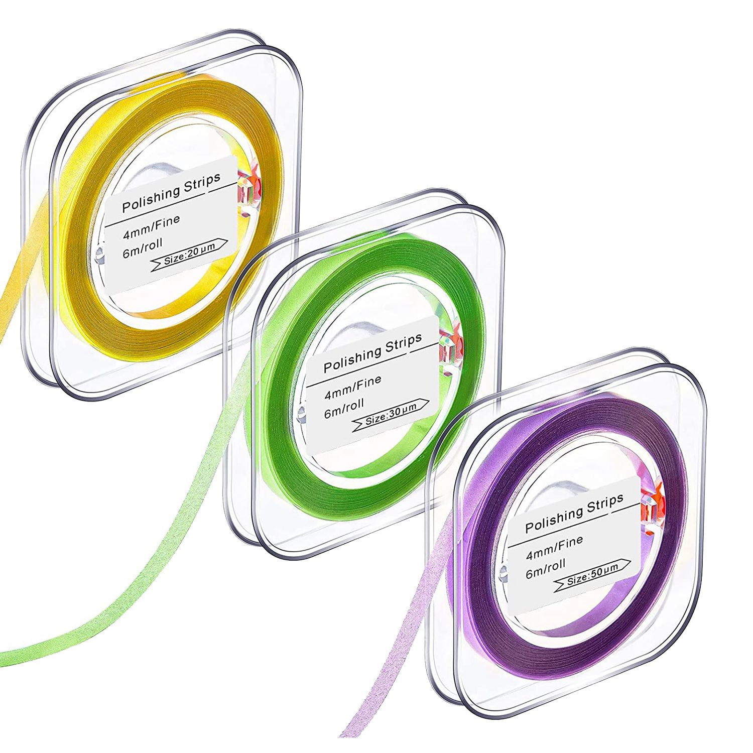 3 Pack 4mm x 6M Dental Polishing Strip, Teeth Polisher Dental File for Chipped Teeth Polishing