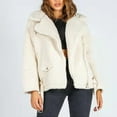 thumbnail image 2 of Patlollav Womens Coats Solid Color Lapel Casual Long Sleeve Tops Loose Jacket, 2 of 6