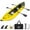 Yellow, variant on Goplus Inflatable Kayak Set Portable 2-person Kayak with Aluminium Oars EVA Padded Seat Blue
