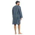 thumbnail image 4 of Ashford & Brooks Mens Flannel Plaid Long Sleep Shirt Henley Nightshirt, 4 of 6