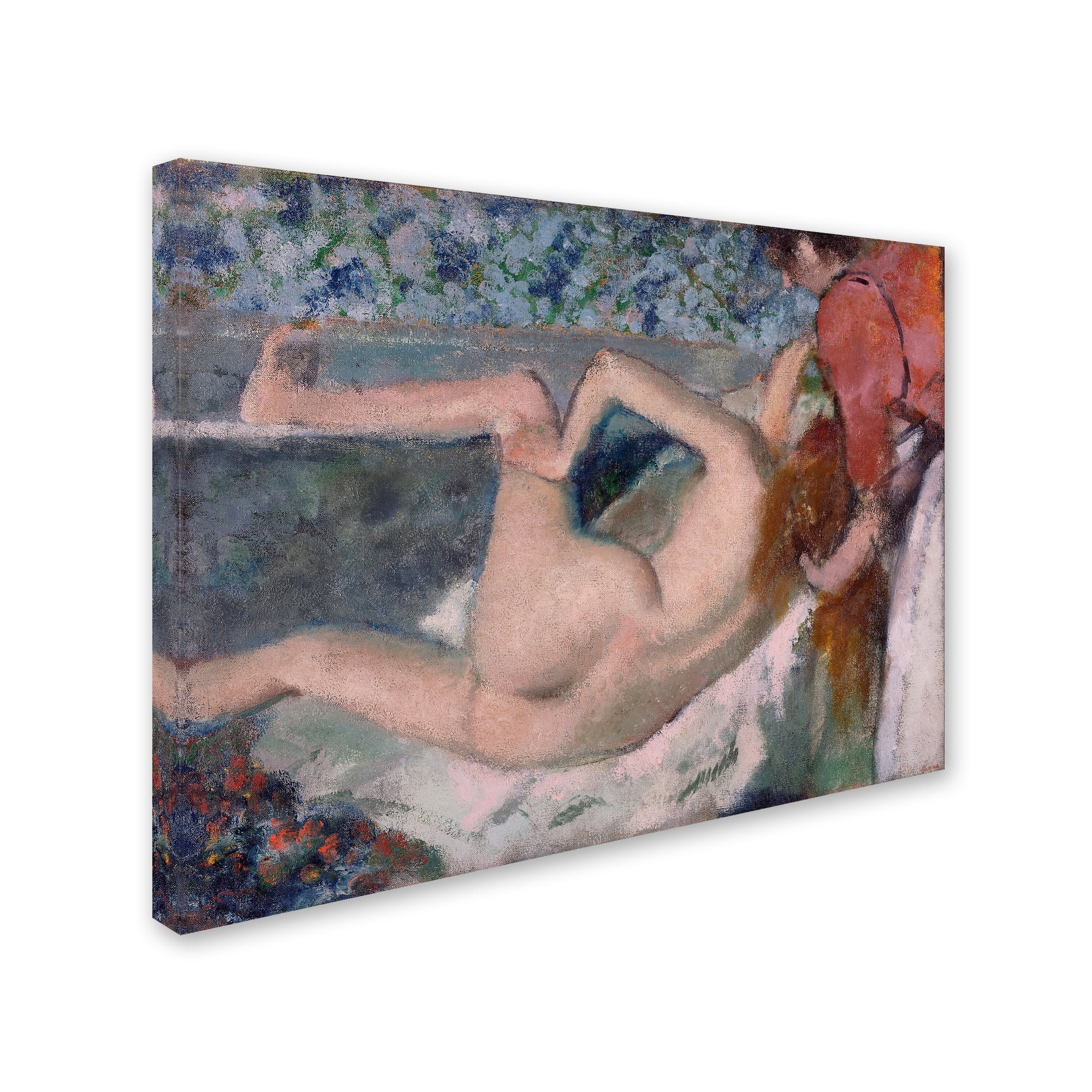 Trademark Fine Art 'After The Bath' Canvas Art by Degas