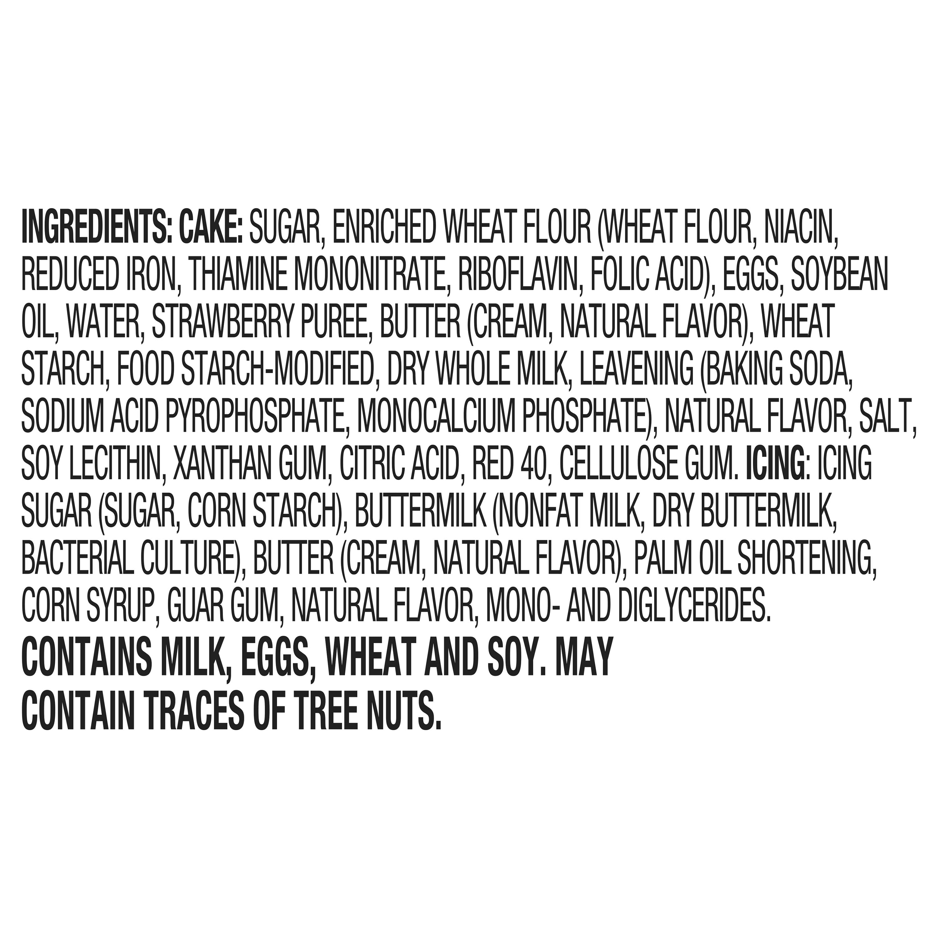 Marketside Individually Wrapped Iced Strawberry Cake, 3.7 oz