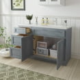 thumbnail image 3 of 51 in. W x 21 in. D x 32.5 in. H Bath Vanity Cabinet without Top in Silver, 3 of 5