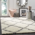 thumbnail image 1 of Hawthorne Collection Modern White Ivory Shag Rug, 1 of 5