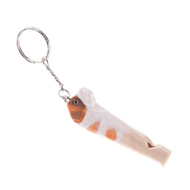 Llavero con Silbato de Animal Tallado en , Llavero, Bolsa para Teléfono, Abalorios Colgantes, Colgante de Decoración, Perro 7x2.5cm Soledad Llaveros de madera tallada