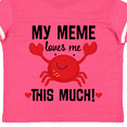 thumbnail image 4 of Inktastic Meme Loves Me Grandson Boys or Girls Toddler T-Shirt, 4 of 5