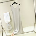 thumbnail image 6 of QNANSPI Nightgowns for Women, Womens Sleep Dress, Women's Solid Color Sleeveless Tank Loose Comfortable Ankle Length Sleep Dress, 6 of 6