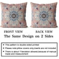 thumbnail image 2 of Boho Throw Pillow Covers 16x16 inch Set of 2 Burnt Pink Terracotta Rust Colored Throw Pillows Boho Home Decor for Bedroom Living Room Couch & Sofa (No Inserts), 2 of 6