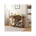 thumbnail image 2 of Ourlova 31.9Inch Console Table. Sofa Tables Narrow Entryway Table With Storage and Drawers. Behind Couch Table Industrial Hallway Table For Living Room Foyer Bedroom. Rustic Brown, 2 of 5