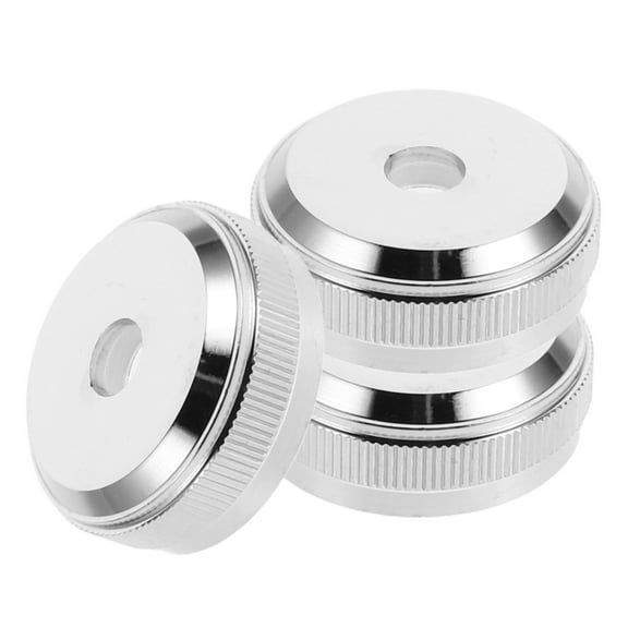ROSENICE 3Pcs Silver Metal Trumpet Valve Piston Button Cap Screws for Smooth .8x2.1x2.1in