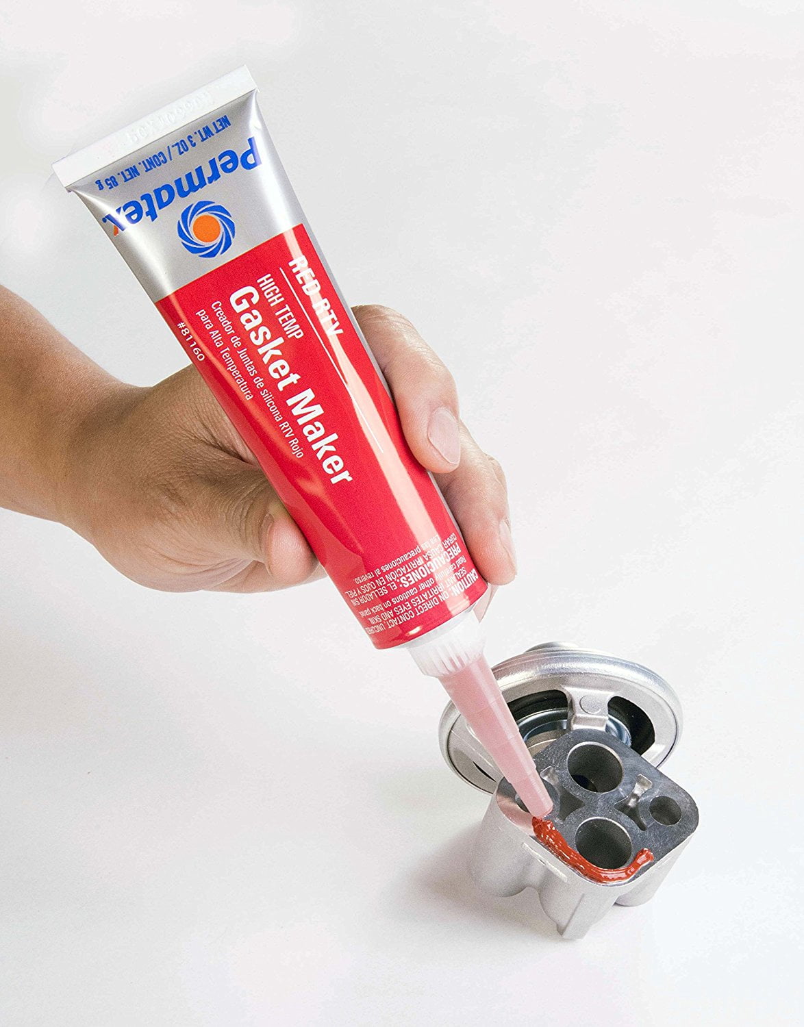 Permatex 81409 High-Temp Red RTV Silicone Gasket Maker 11 oz. Tube 26C