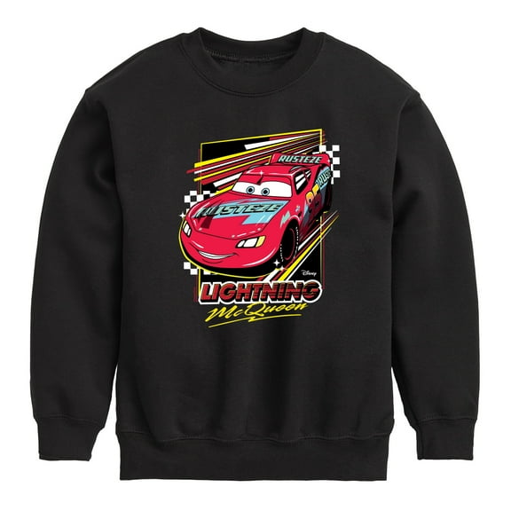 Cars - Lightning Mcqueen - Toddler & Youth Crewneck Fleece Sweatshirt