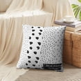 thumbnail image 4 of LALILO Throw Pillow Covers Black And White Collection Doodle Cushion Cover 18" x 18", 2 Pack, 4 of 6
