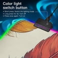 thumbnail image 2 of Painted Feathers RGB Gaming Mouse Pad Large Keyboard Mat Rubber Base 13 Light Modes, 2 of 6