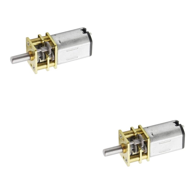 Riwesomey Caja de engranajes de aplicación amplia resistente al desgaste para reemplazo de motor de engranajes de motor reductor de eficiencia 12V-60RPM 2Conjunto